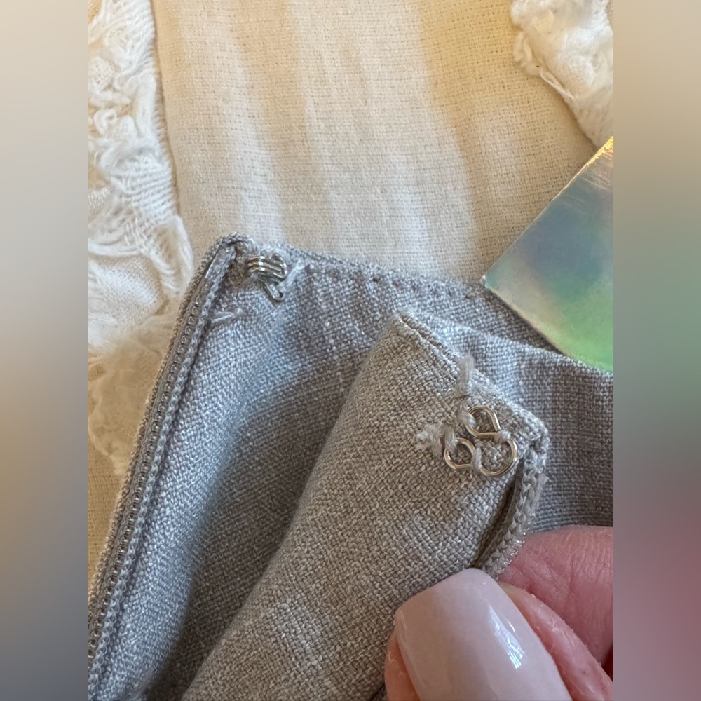 🆕 NWT MISSGUIDED Wide Leg Side-Zip Cropped Trouser • Gray • XS - Picture 10 of 16